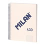 Milán Cuaderno A4 Colección 430 since 1918 Espiral Tapa Dura Cuadriculado 5x5mm Beige 80 Hojas Papel 95gr/m² Microperforado Fabricado en España