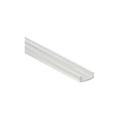 Synergy21 LED U-Profil ALU022, PC Clear Diffusor/Cover, Länge 2m, Kunststoffabdeckung klar, Perfil LED Aluminio