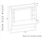 Hanah Home Escritorio de Estudio Blanco 123.6x55x120 cm con Estanterías