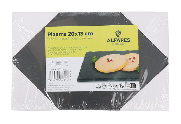 Santa Clara Bandeja Pizarra 20 x 13 cm Alfar (24 Unidades)