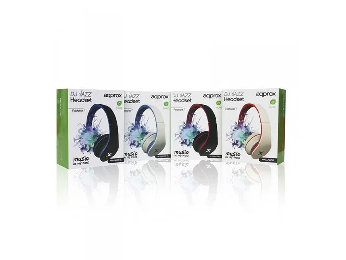 Approx Urban Jazz Auriculares Supraaural Rojo, Blanco Approx Urban Jazz Auriculares Supraaural Rojo, Blanco