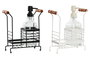 DKD Home Decor Set de 2 Dosificadores de Cristal 500 ml Negro y Blanco