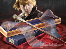 The Noble Collection Réplica Varita Ron Weasley Harry Potter Caja Olivander