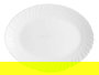 Bandeja Vivalto Clásica Opal de Vidrio Blanca 35 x 25 x 2.5 cm (Set de 18)