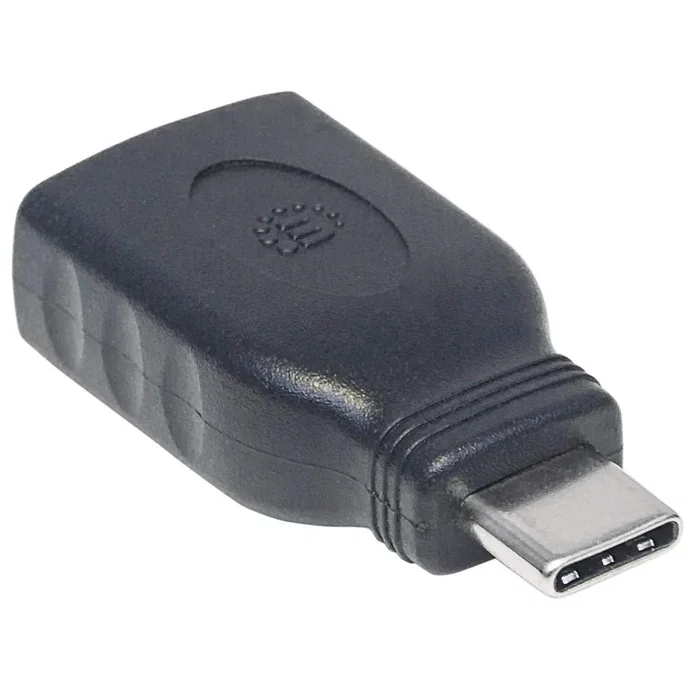 Manhattan 354646 Adaptador USB-C a USB-A Negro