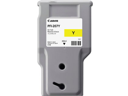Canon PFI-207Y Cartucho de Tinta Amarillo 300 ml (8792B001) Identificación Original