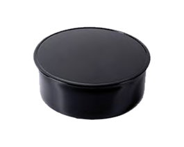 Tapa colectora vitrificada negra para estufa Ø 110 mm a 90º