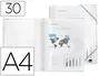 Liderpapel Carpeta Escaparate con Espiral 30 Fundas Polipropileno DIN A4 Transparente