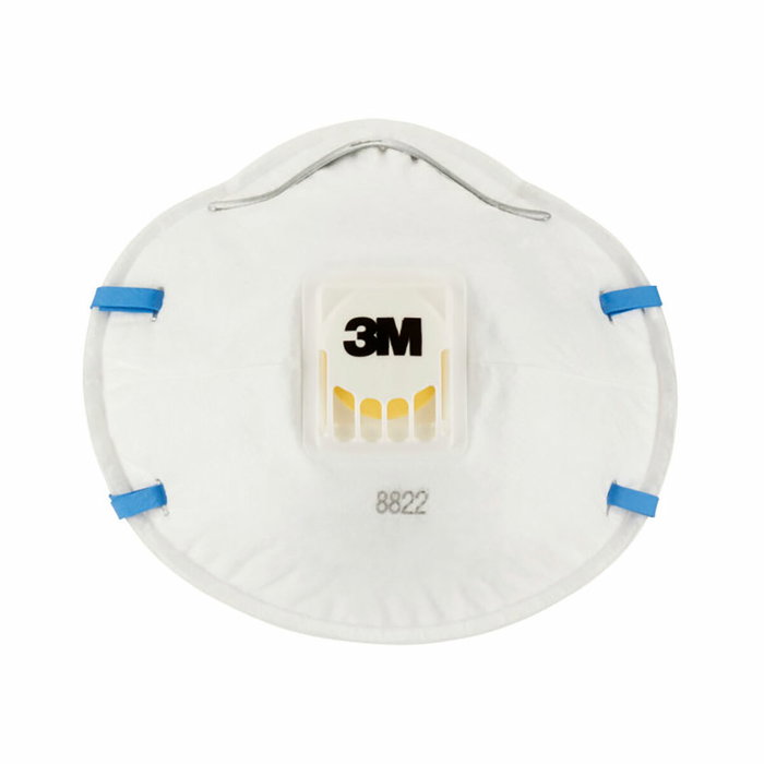 3M Mascarilla para partículas 8822 FFP2 con válvula, 3 uds 3M Mascarilla para partículas 8822 FFP2 con válvula, 3 uds