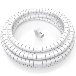 AISENS - ORGANIZADOR DE CABLE EN ESPIRAL 25MM, BLANCO, 2.0M