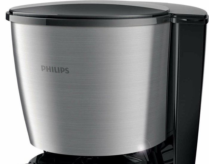 Philips Daily Collection HD7459/20 Cafetera de goteo negra, 1000W, temporizador, apagado automático, indicador de nivel de agua