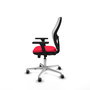 PIQUERAS Y CRESPO Silla de Oficina Jorquera con Mecanismo Sincro/Traslack, Rojo y Blanco