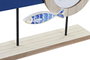 DKD Home Decor Marco Multifoto Calella con Diseño de Peces, Azul y Cristal