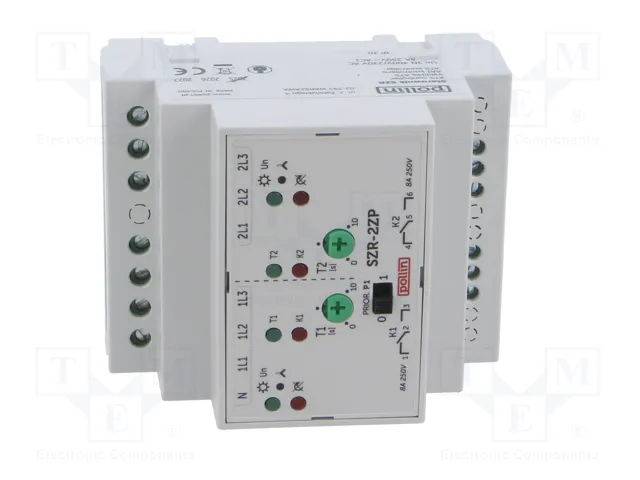 POLLIN SZR-2ZP Controlador ATS Relé de Conmutación Automática de Reserva