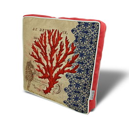 Aberto Design YM1002 Cojín, 50% Algodón / 50% Poliéster, Tamaño 42 x 42 cm, para Decoración y Comodidad del Hogar
