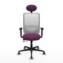 PIQUERAS Y CRESPO Silla de oficina Zulema Morado y Blanco