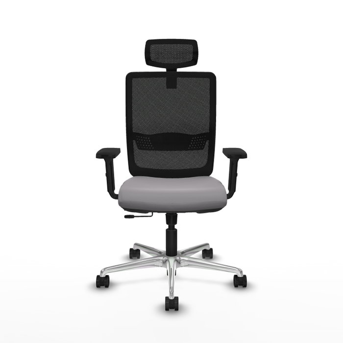 PIQUERAS Y CRESPO Silla de oficina Haches con mecanismo Sincro/Traslack Gris y Negro PIQUERAS Y CRESPO Silla de oficina Haches con mecanismo Sincro/Traslack Gris y Negro