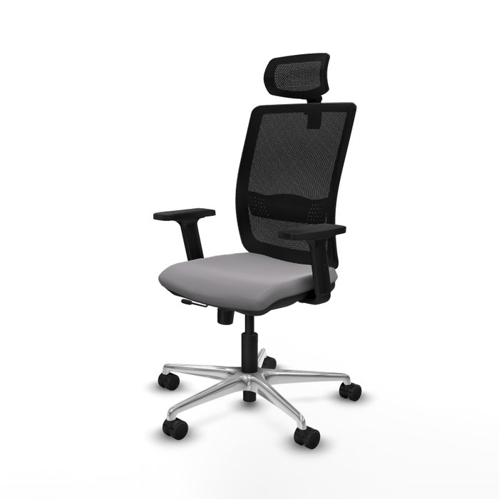 PIQUERAS Y CRESPO Silla de oficina Haches con mecanismo Sincro/Traslack Gris y Negro PIQUERAS Y CRESPO Silla de oficina Haches con mecanismo Sincro/Traslack Gris y Negro