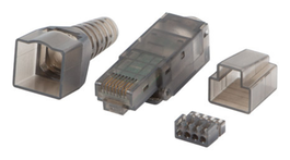 Lanberg PLUA-6000TL Conector RJ-45 Cat6a U/UTP Transparente
