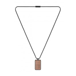 Hugo Boss Collar de Acero Inoxidable 45cm Gris 1580185