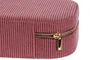 DKD Home Decor Joyero Colección Pana rosa Ambiente Urban Magenta Crema 10 x 5 x 18.5 cm (4 Unidades)