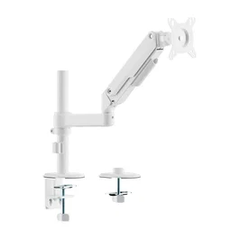 Aisens DT32TSR-437 Soporte de Mesa para Monitor/TV 17-32" con Contrapeso, Giratorio e Inclinable, hasta 9kg, 3 Pivotes, 1 Brazo, Blanco