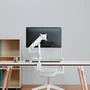 Aisens Soporte de Mesa DT32TSR-437 con Contrapeso para Monitor TV 17-32", Giratorio e Inclinable hasta 9 kg, Compatible VESA 75x75/100x100, Color Blanco