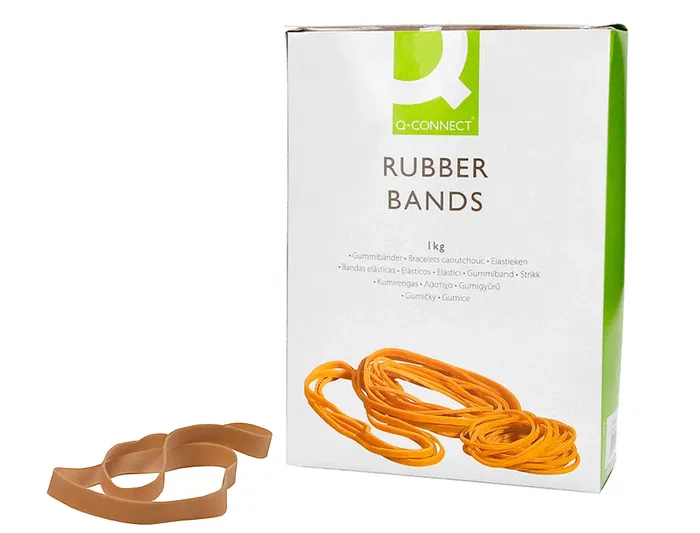 Q-connect N.18 Bandas Elásticas 1000 gr 180 x 1,6mm x16 mm