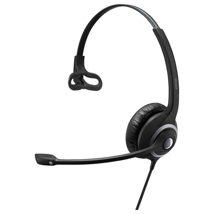 EPOS SC 238 Auriculares Alambricos OE Monoaurales para Oficina/Centro de Llamadas, Sonido Nítido, Negro