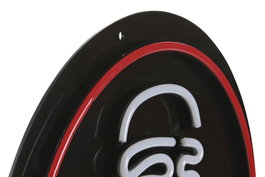 DKD Home Decor Decoracion Luminosa 1.5 x 38 x 38 cm Rojo Negro (2 Unidades)