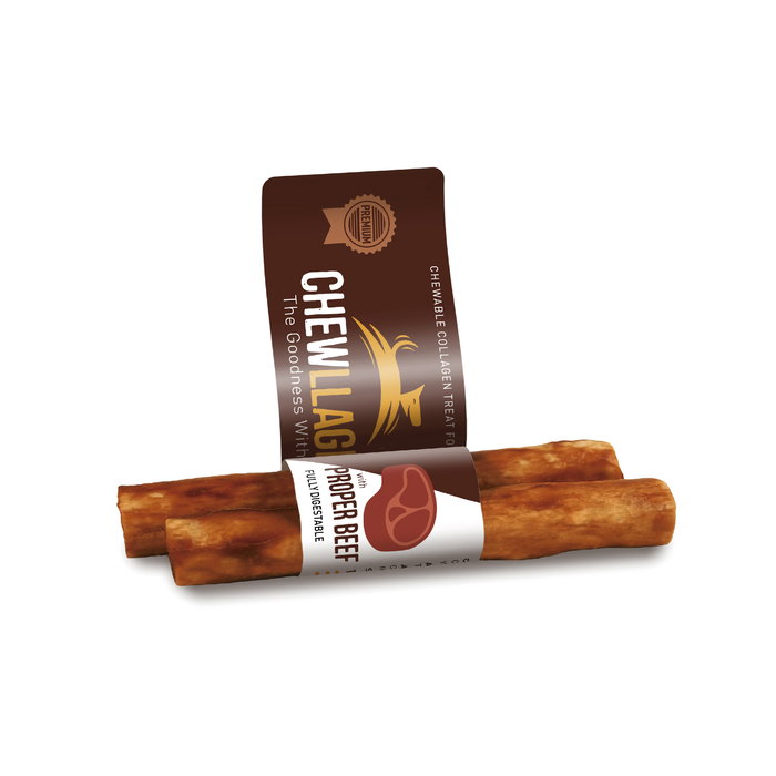 Chewllagen M Roll 12.5 cm para Perros, Snacks de Colágeno de Ternera, 35 Piezas
