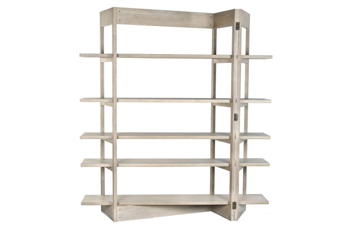 DKD Home Decor Estantería de Madera de Hevea Chuang Rome Natural