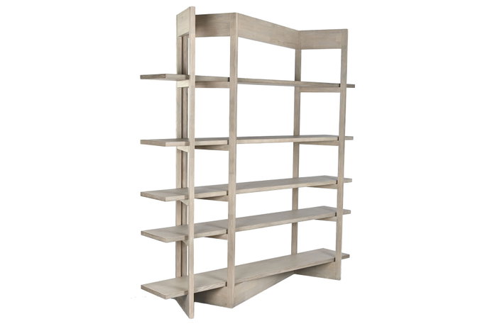 DKD Home Decor Estantería de Madera de Hevea Chuang Rome Natural