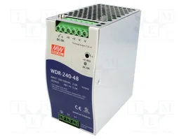 MEAN WELL WDR-240-48 Alimentador de impulso para carril DIN 240W 48VDC 5A