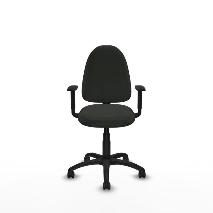PIQUERAS Y CRESPO Silla de oficina Aýna Negra con Brazos 1D PIQUERAS Y CRESPO Silla de oficina Aýna Negra con Brazos 1D