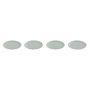 DKD Home Decor Set de 4 Platos Mandala 24 en Gres Verde Menta
