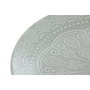 DKD Home Decor Set de 4 Platos Mandala 24 en Gres Verde Menta