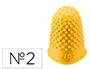 Q-connect Dedil Goma Nº2 22-24 mm Diámetro, Caja de 12 Unidades, Color Amarillo