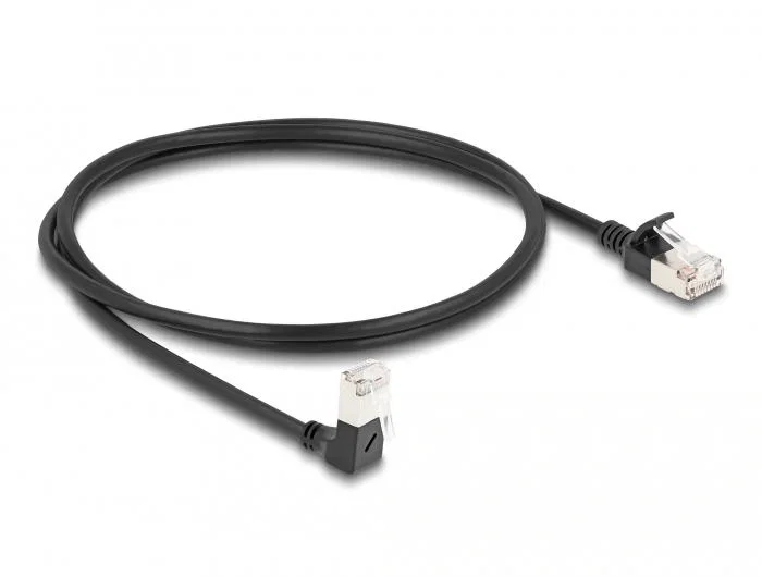 DeLOCK Cable de red RJ45 Cat.6a S/FTP Slim 1 m Negro DeLOCK Cable de red RJ45 Cat.6a S/FTP Slim 1 m Negro