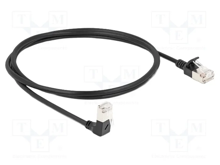 DeLOCK Cable de red RJ45 Cat.6a S/FTP Slim 1 m Negro DeLOCK Cable de red RJ45 Cat.6a S/FTP Slim 1 m Negro