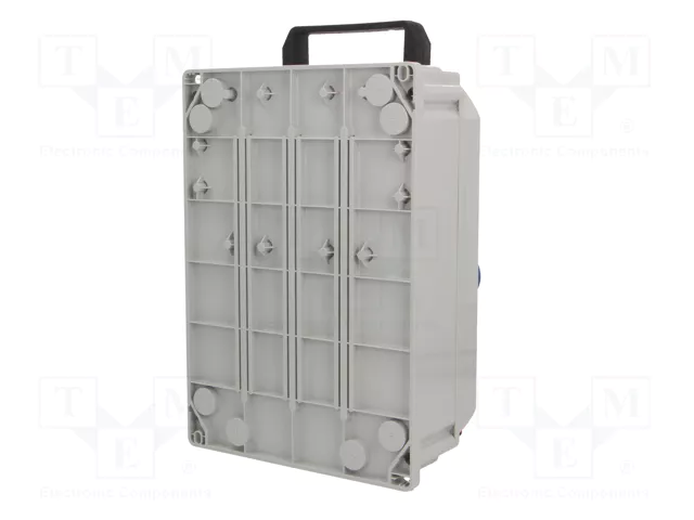 PCE Cuadro de distribución portátil IP54 de 10 módulos PCE Cuadro de distribución portátil IP54 de 10 módulos