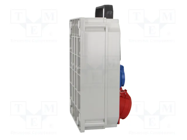 PCE Cuadro de distribución portátil IP54 de 10 módulos PCE Cuadro de distribución portátil IP54 de 10 módulos