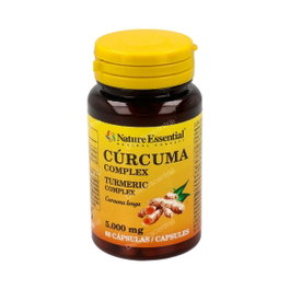 NATURE ESSENTIAL Curcuma 5000Mg con Vitamina C y Pimienta Negra, 60 Cápsulas