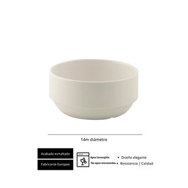 Summa Set de 6 Valet Bol Apilable 14 cm Marfil