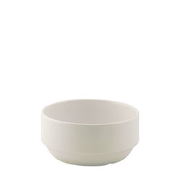 Summa Bol Apilable - Vitroporcelana Marfil, 14 cm de diámetro x 6 cm de alto, Capacidad 50 cl (Set de 6)