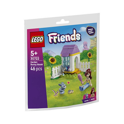 LEGO 30722 Friends Casa del Conejito en el Jardín (Polybag), Juego de Construcción 46 Piezas, Multicolor, para Niños a partir de 5 años