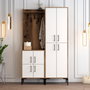 Hanah Home Recibidor Berlin BA - Nogal y Blanco - 120x200x35 cm