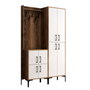 Hanah Home Recibidor Berlin BA - Nogal y Blanco - 120x200x35 cm
