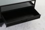 DKD Home Decor Mesa de Centro Metal y Cristal Negra