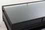 DKD Home Decor Mesa de Centro Metal y Cristal Negra